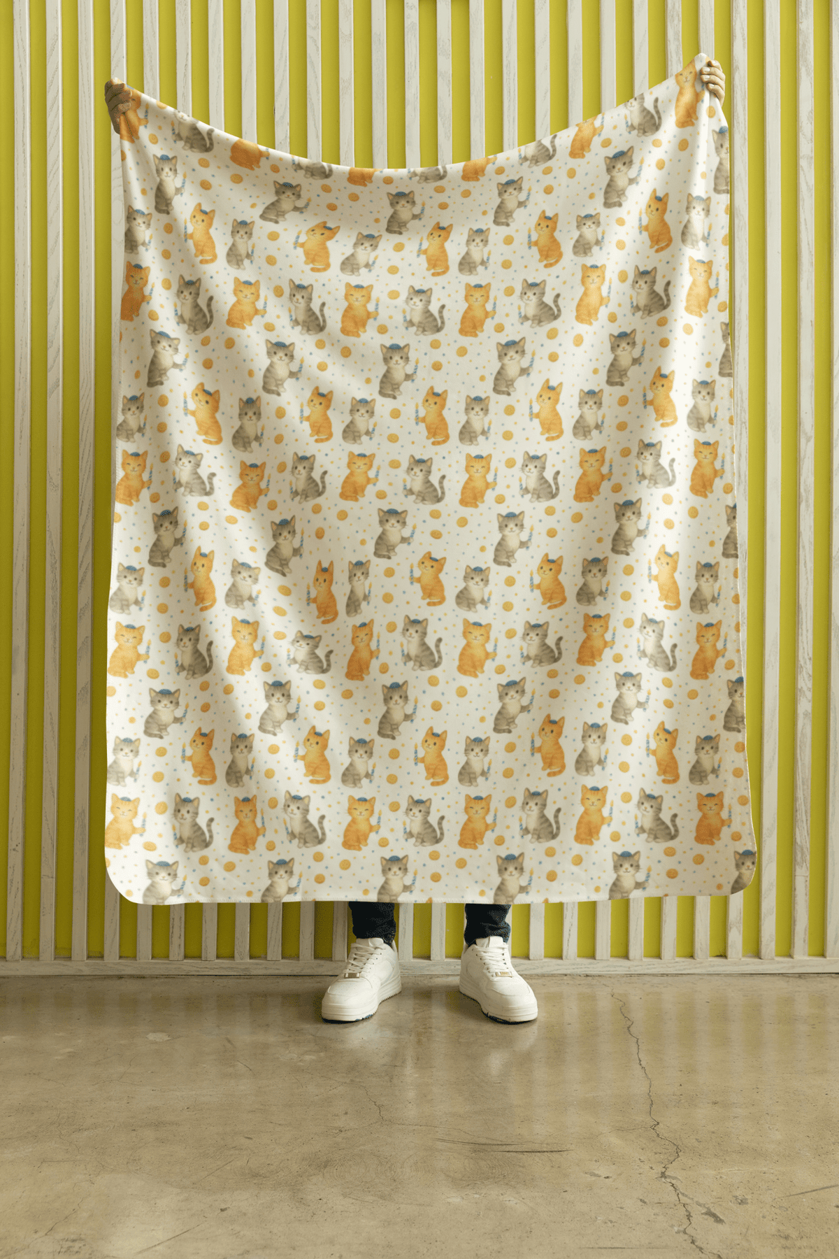 Hanukkah Critters Sherpa Blanket