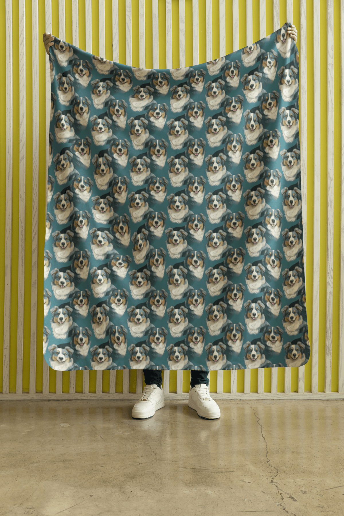 Australian Shepherd Your Heart Sherpa Blanket