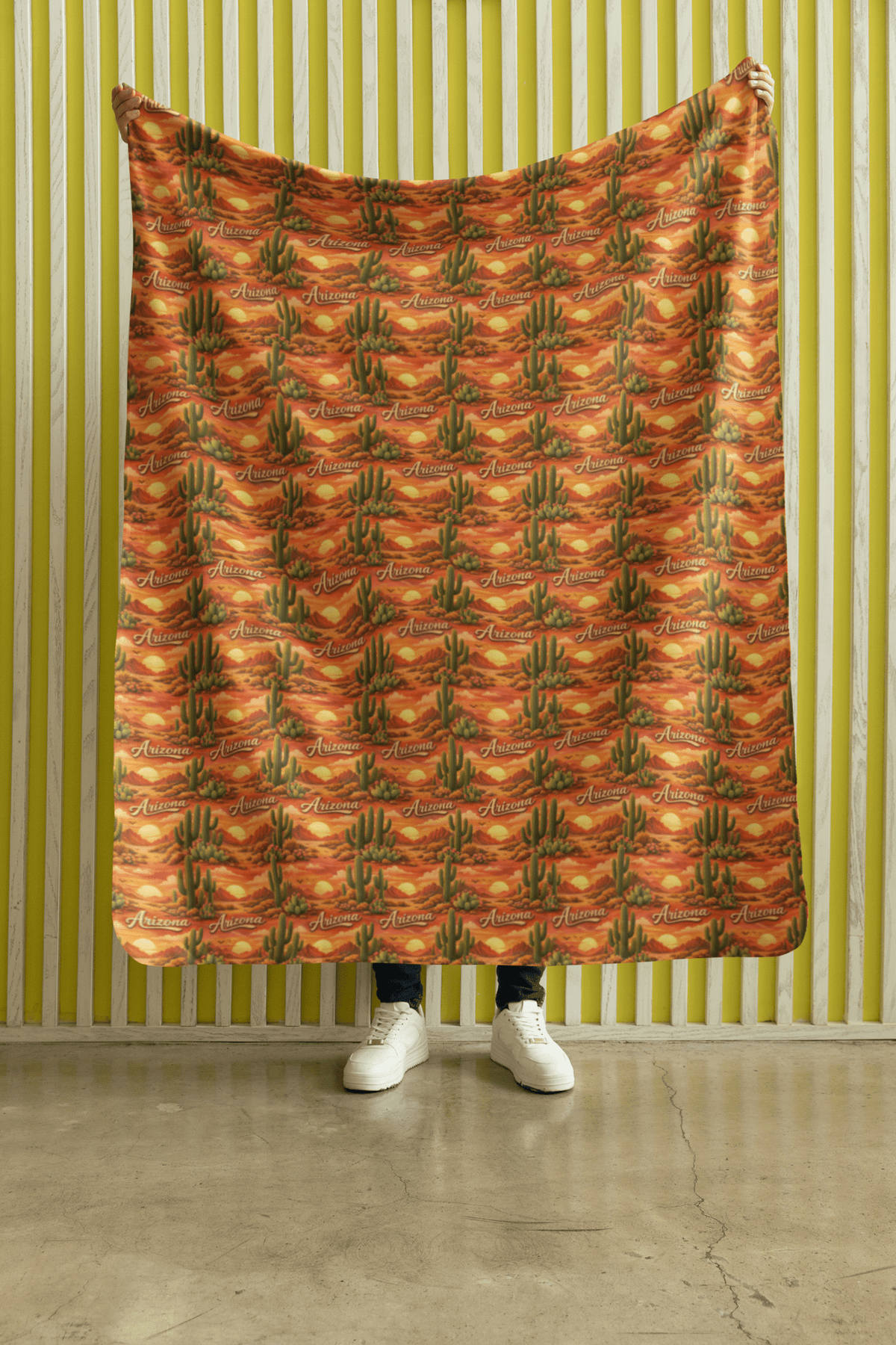 Arizona Desert Sun Sherpa Blanket