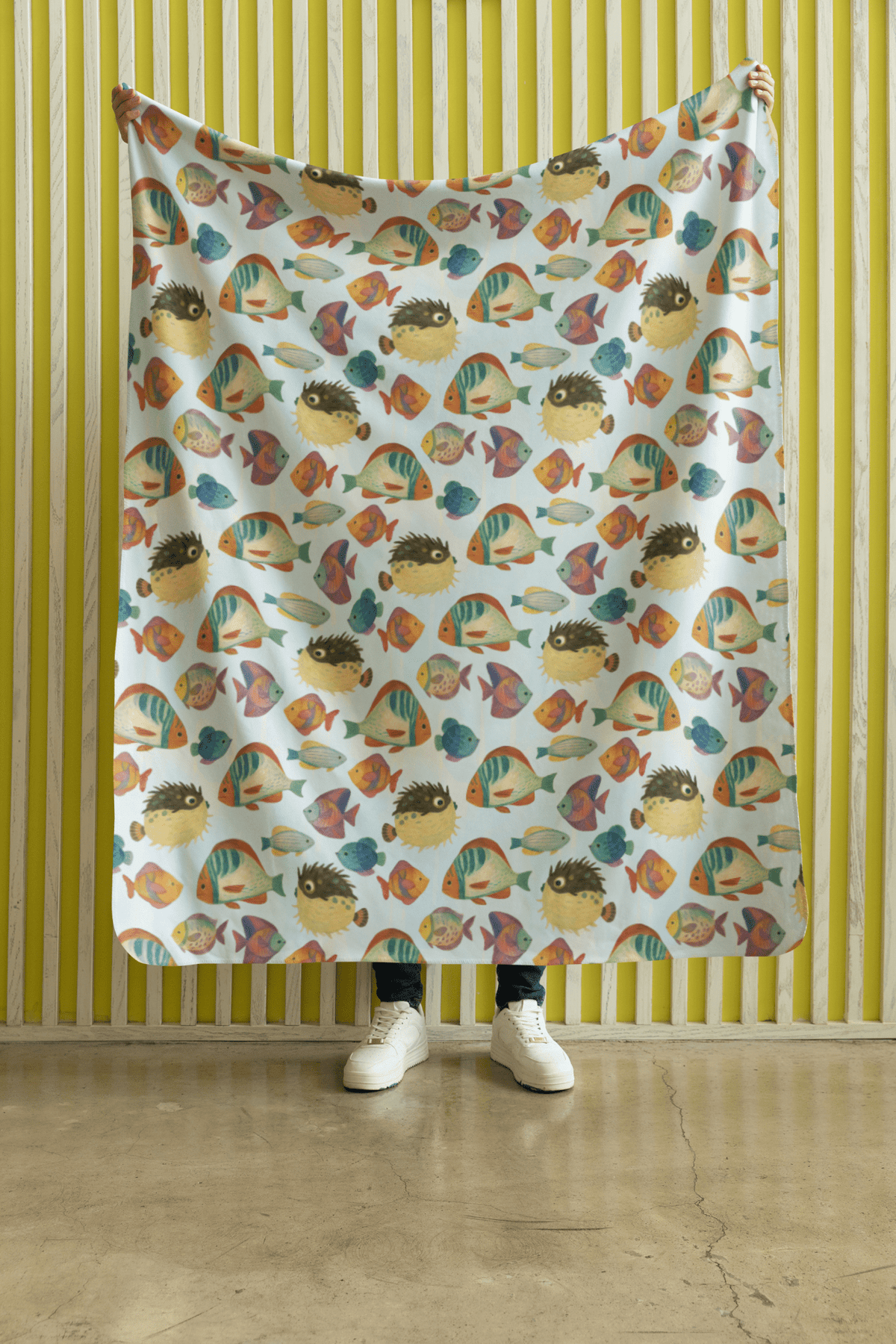 Fin-tastic Fiesta Sherpa Blanket