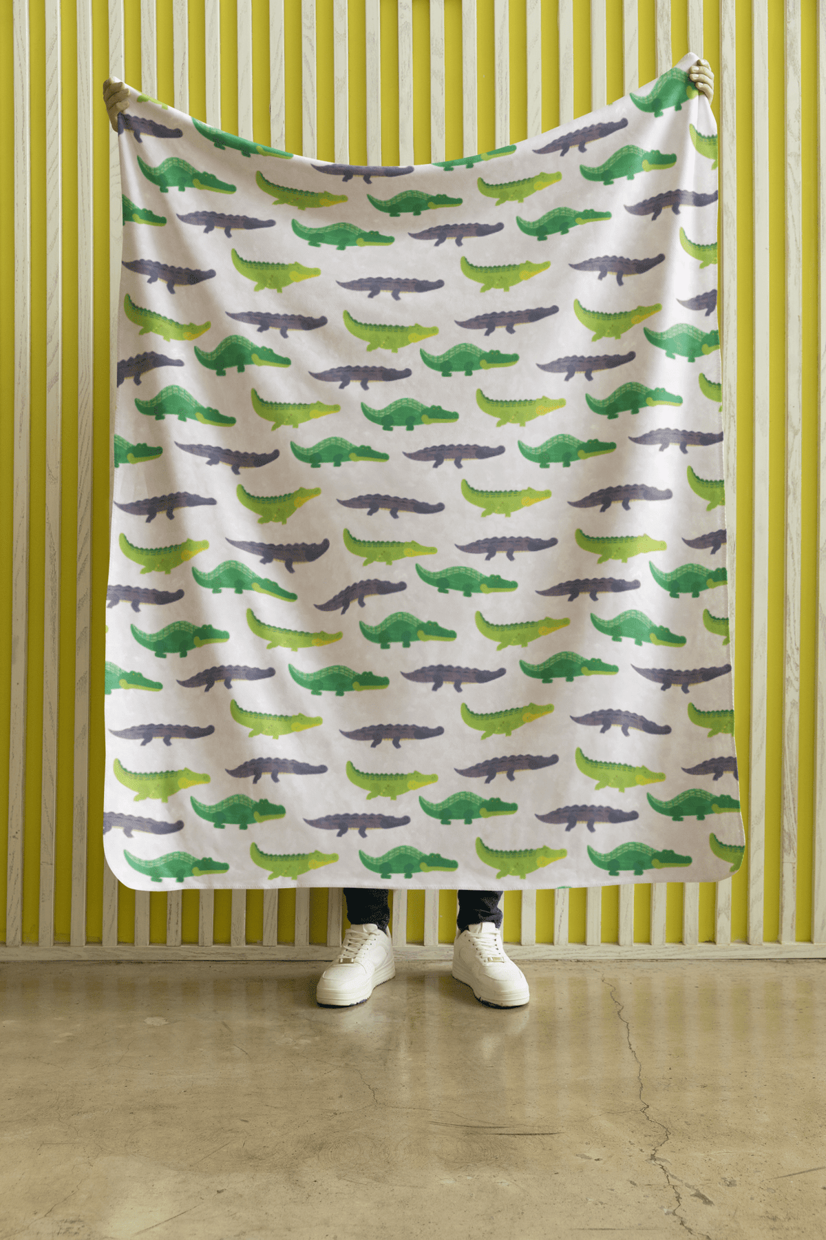 Swampy Smiles Sherpa Blanket