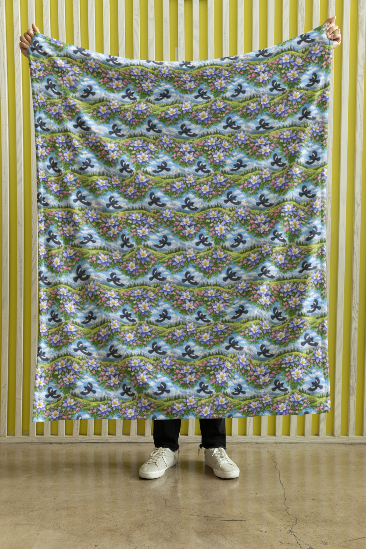 Colorado Flora & Fauna Sherpa Blanket