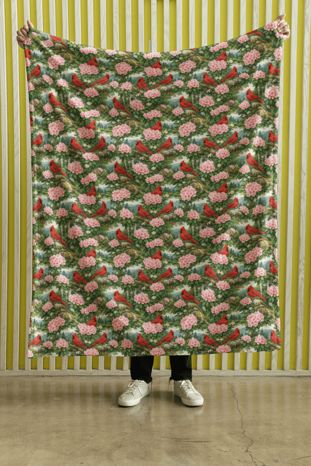 West Virginia Flora & Fauna Sherpa Blanket