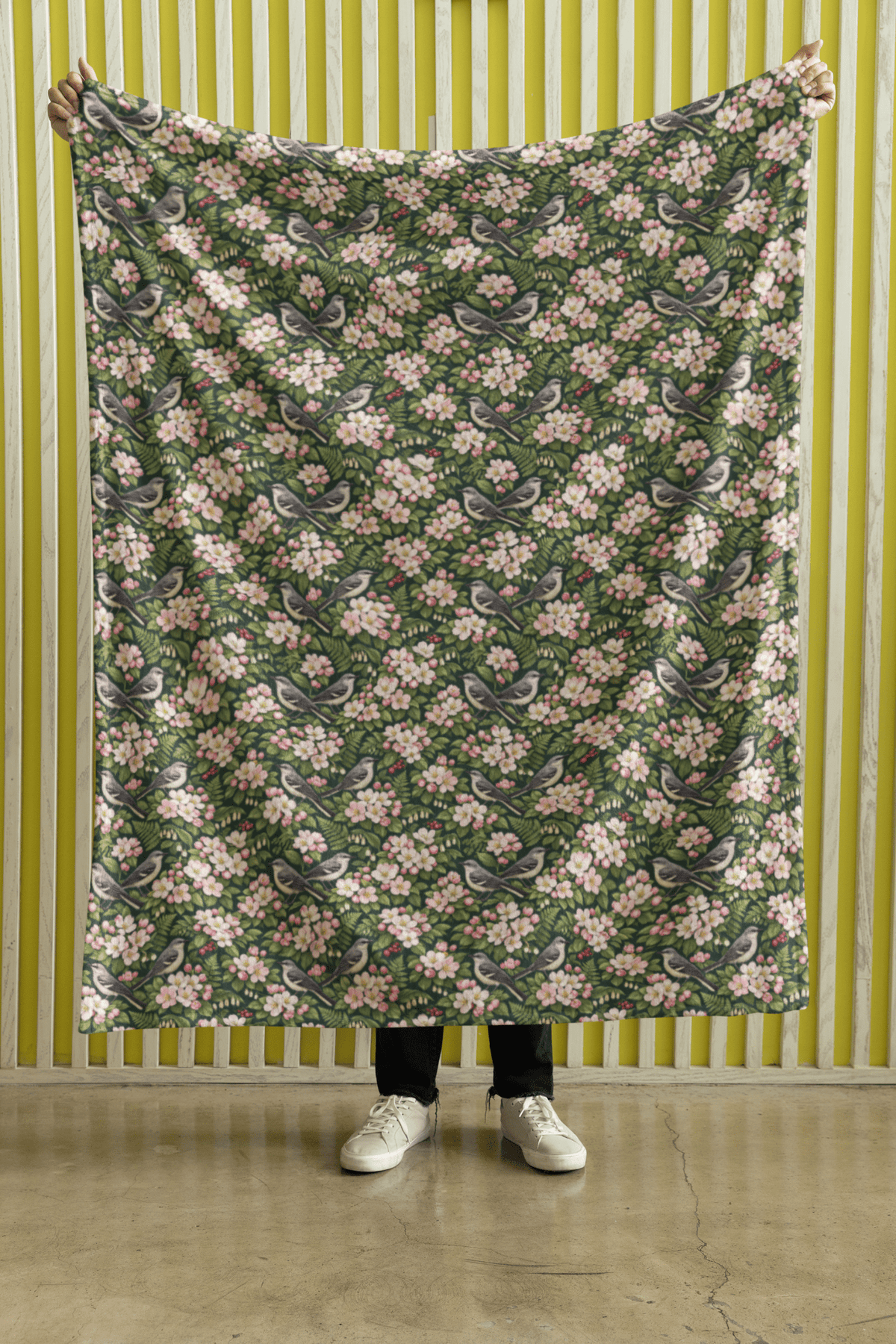 Arkansas Flora & Fauna Sherpa Blanket