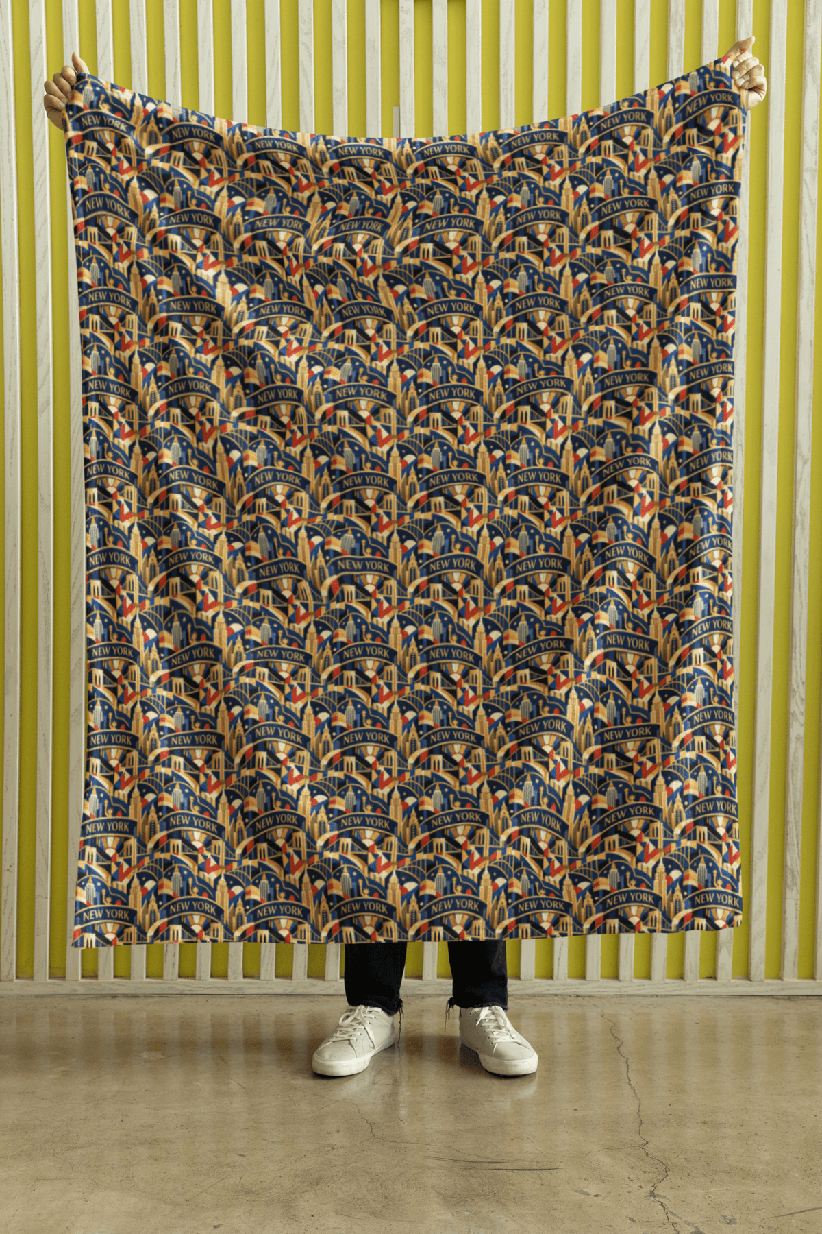 New York Empire Elegance Sherpa Blanket
