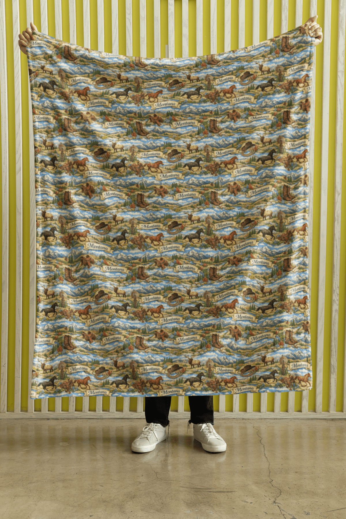 Montana Big Sky West Sherpa Blanket
