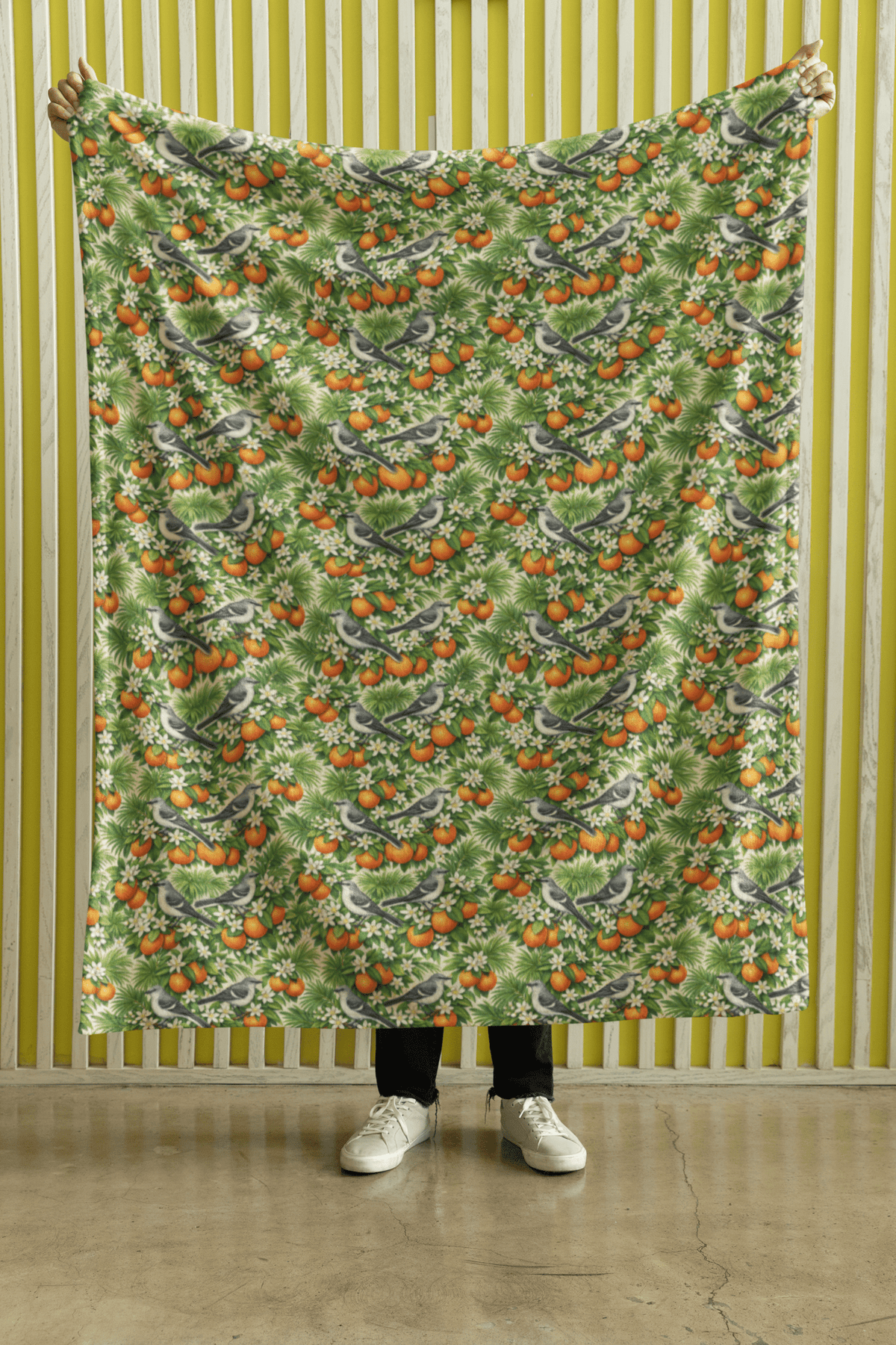 Florida Flora & Fauna Sherpa Blanket