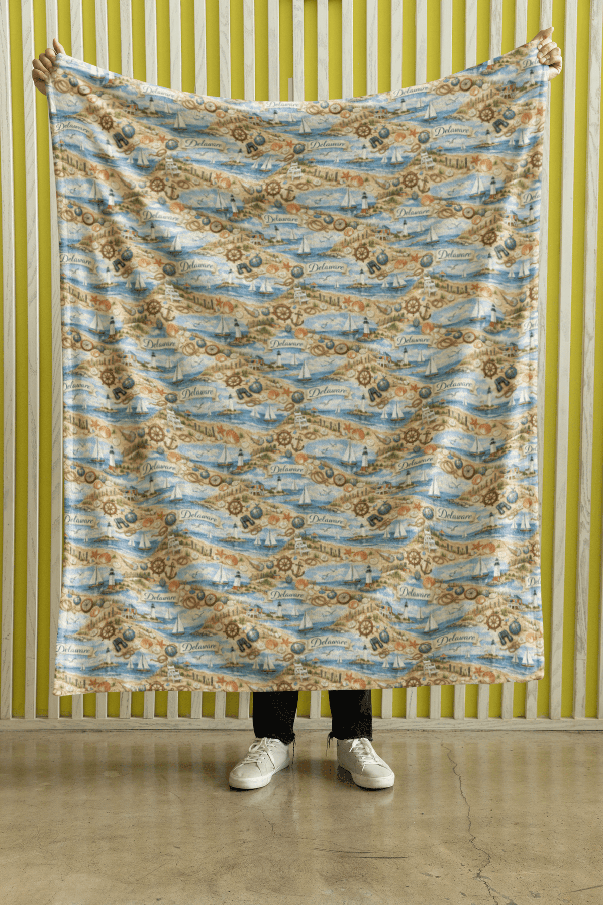 Delaware First State Shores Sherpa Blanket