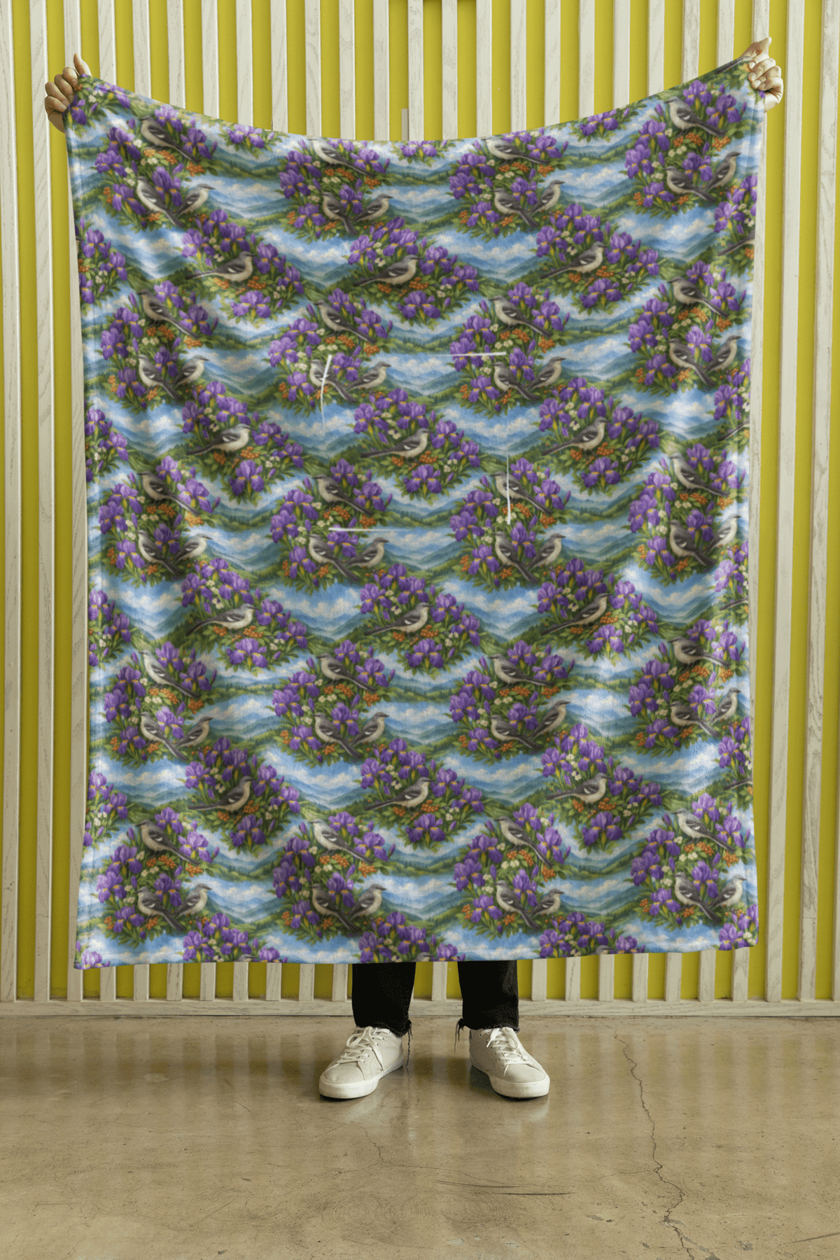 Tennessee Flora & Fauna Sherpa Blanket