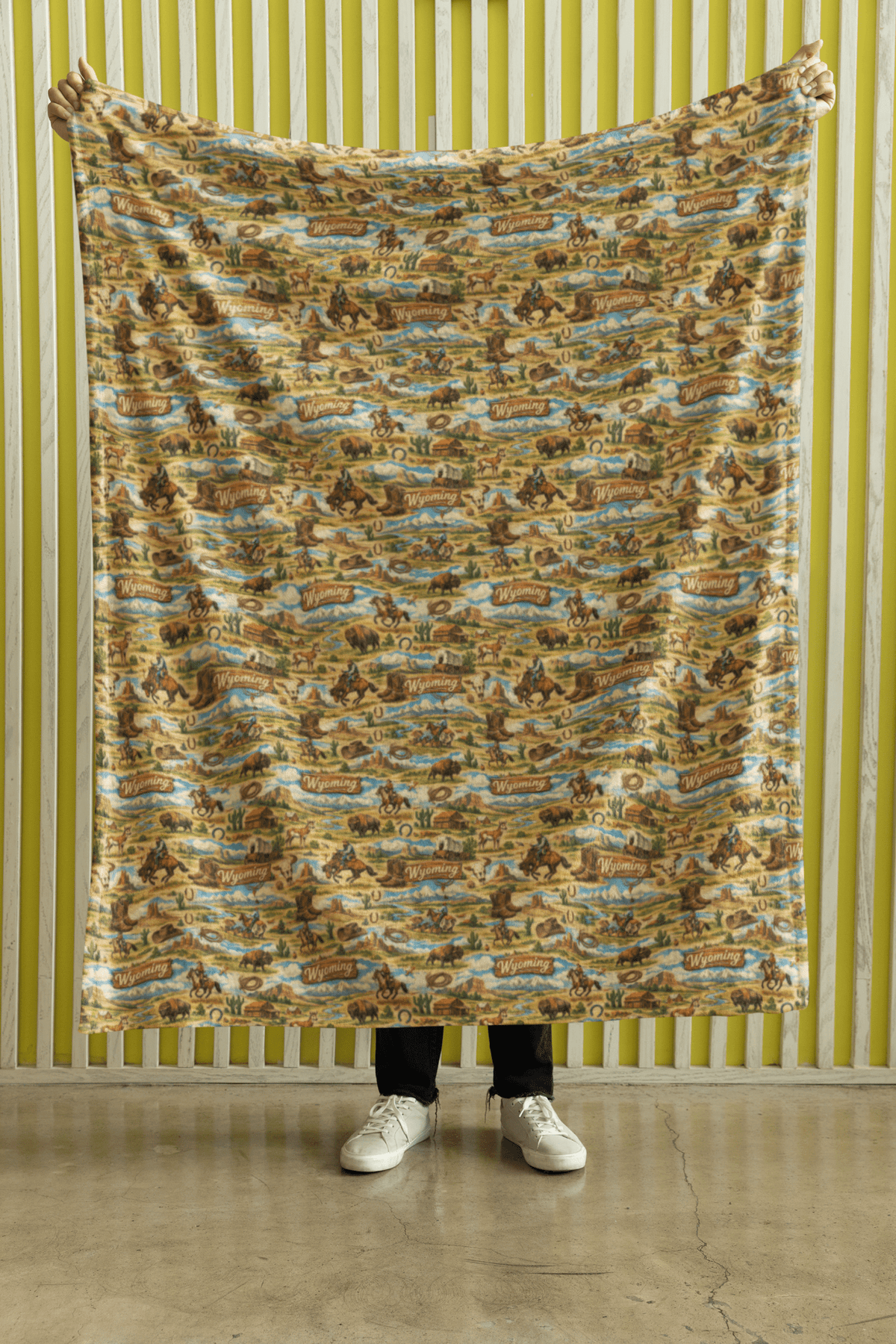 Wyoming Western Range Sherpa Blanket