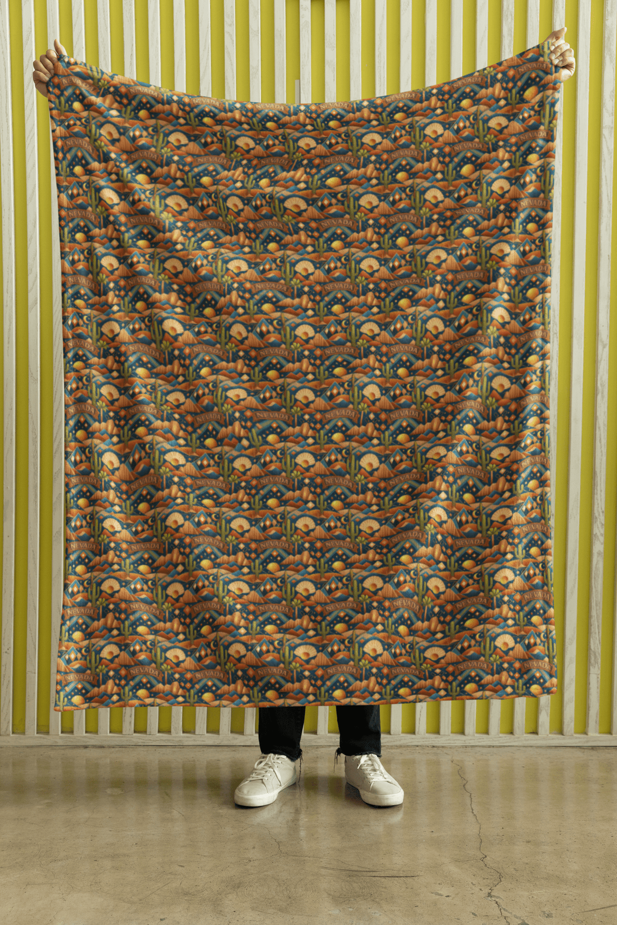 Nevada Desert Luxe Sherpa Blanket