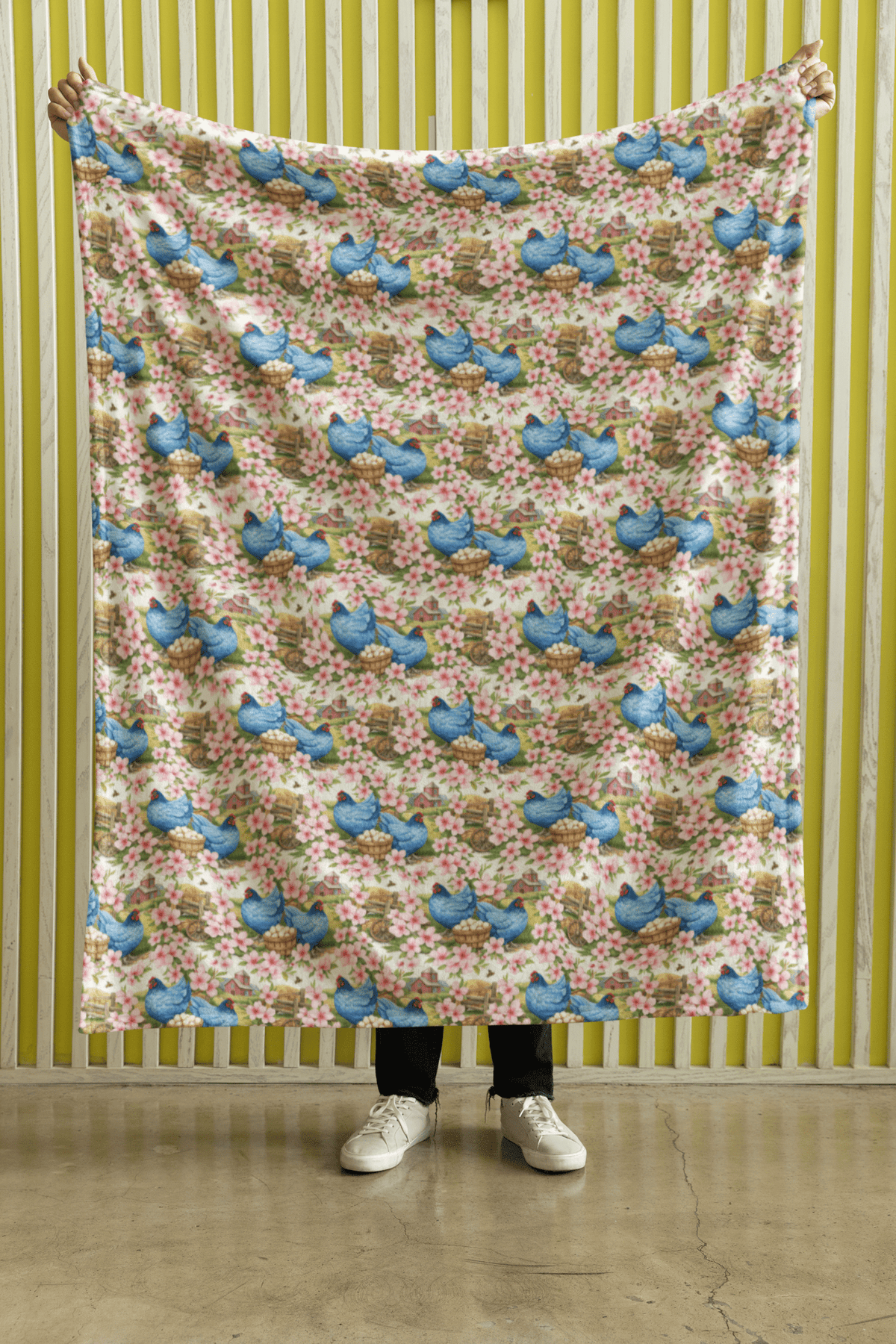 Delaware Flora & Fauna Sherpa Blanket