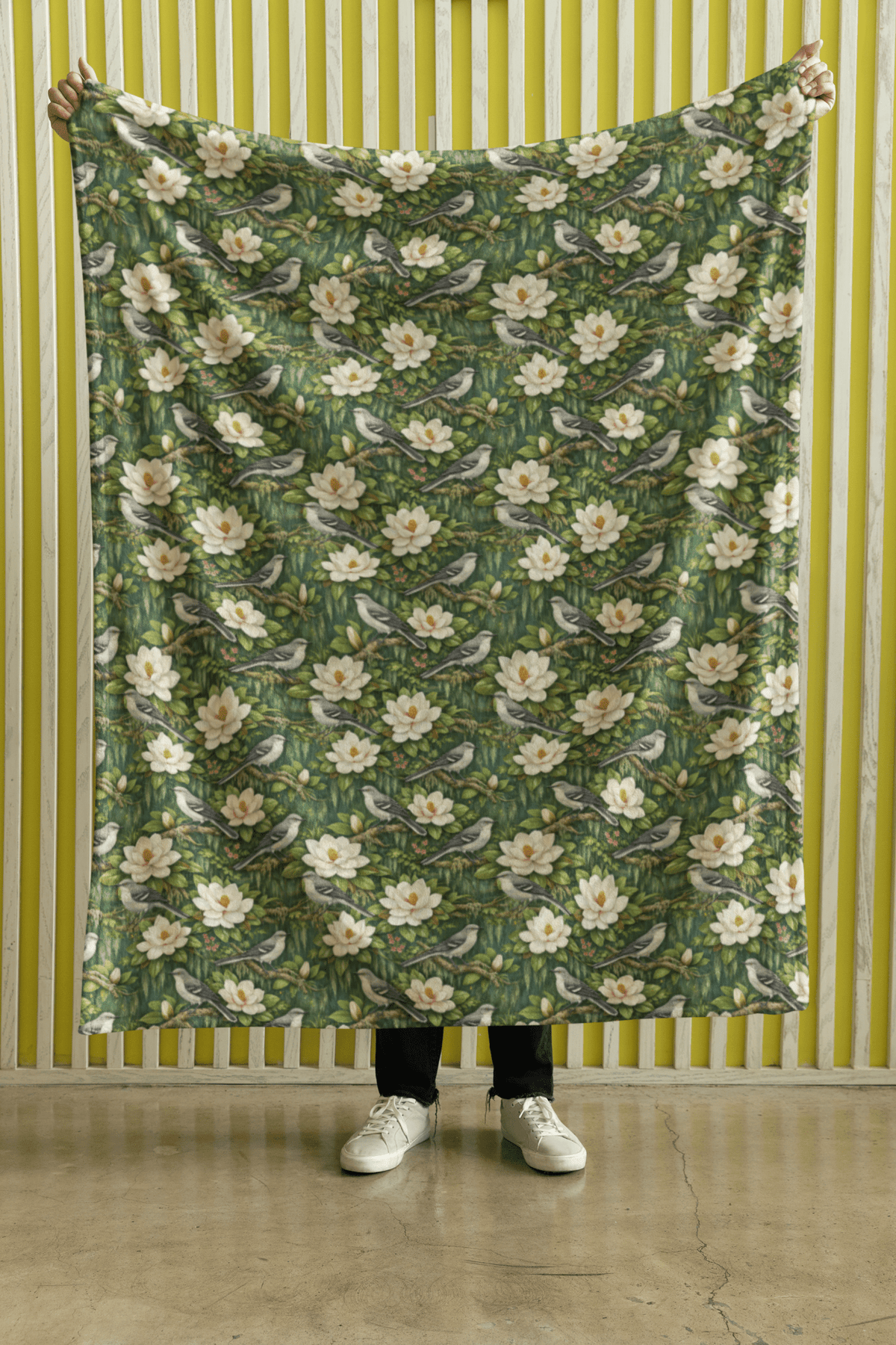 Mississippi Flora & Fauna Sherpa Blanket