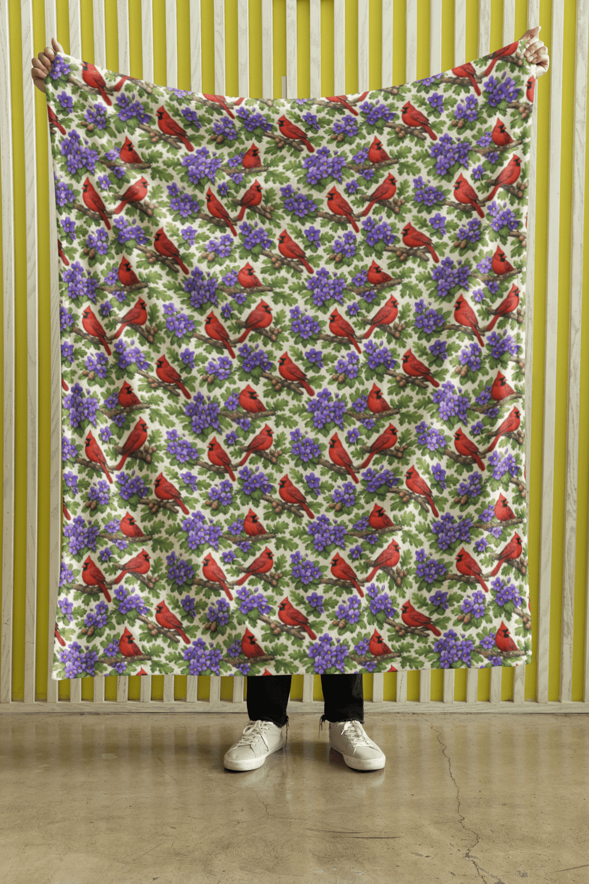 Illinois Flora & Fauna Sherpa Blanket