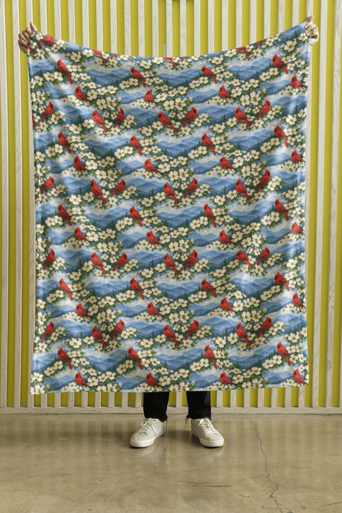 North Carolina Flora & Fauna Sherpa Blanket