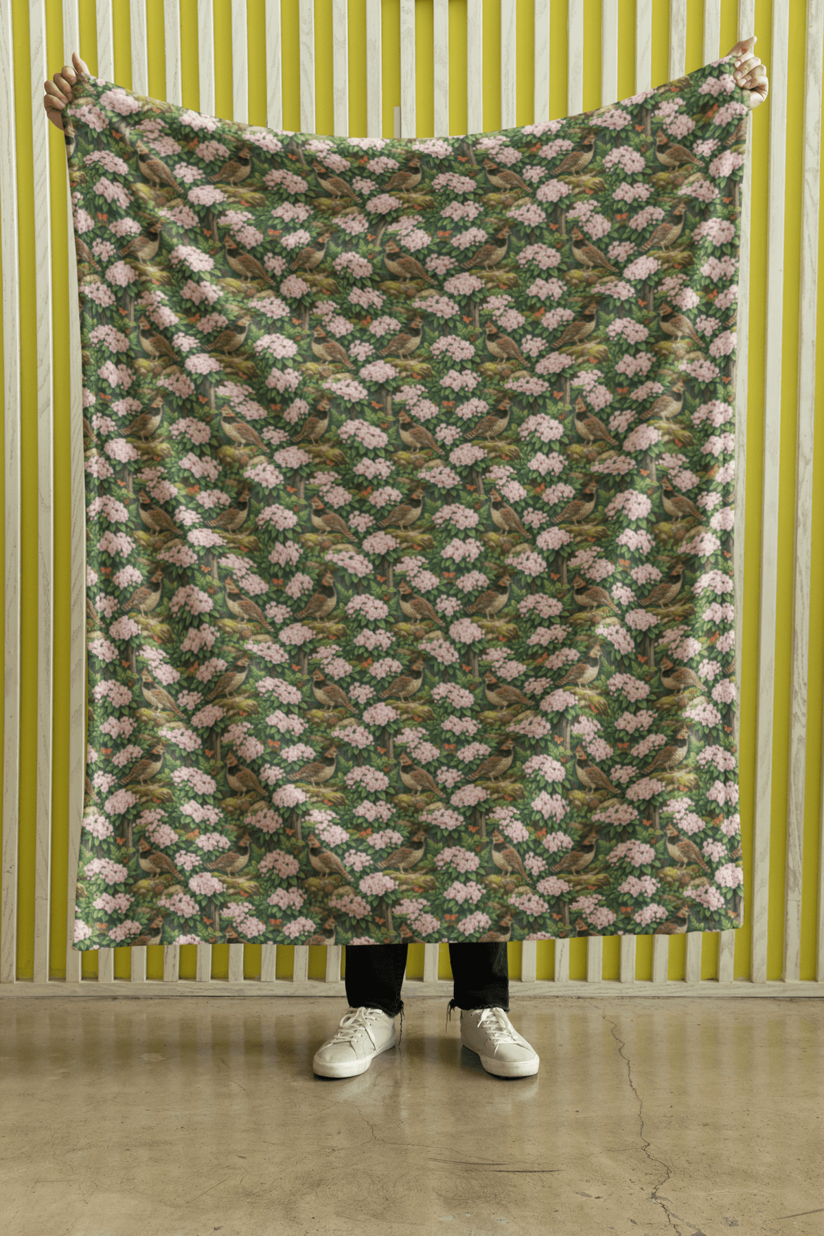 Pennsylvania Flora & Fauna Sherpa Blanket