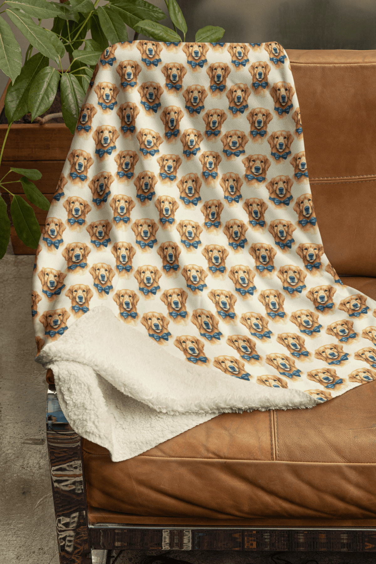 Golden Groom Sherpa Blanket