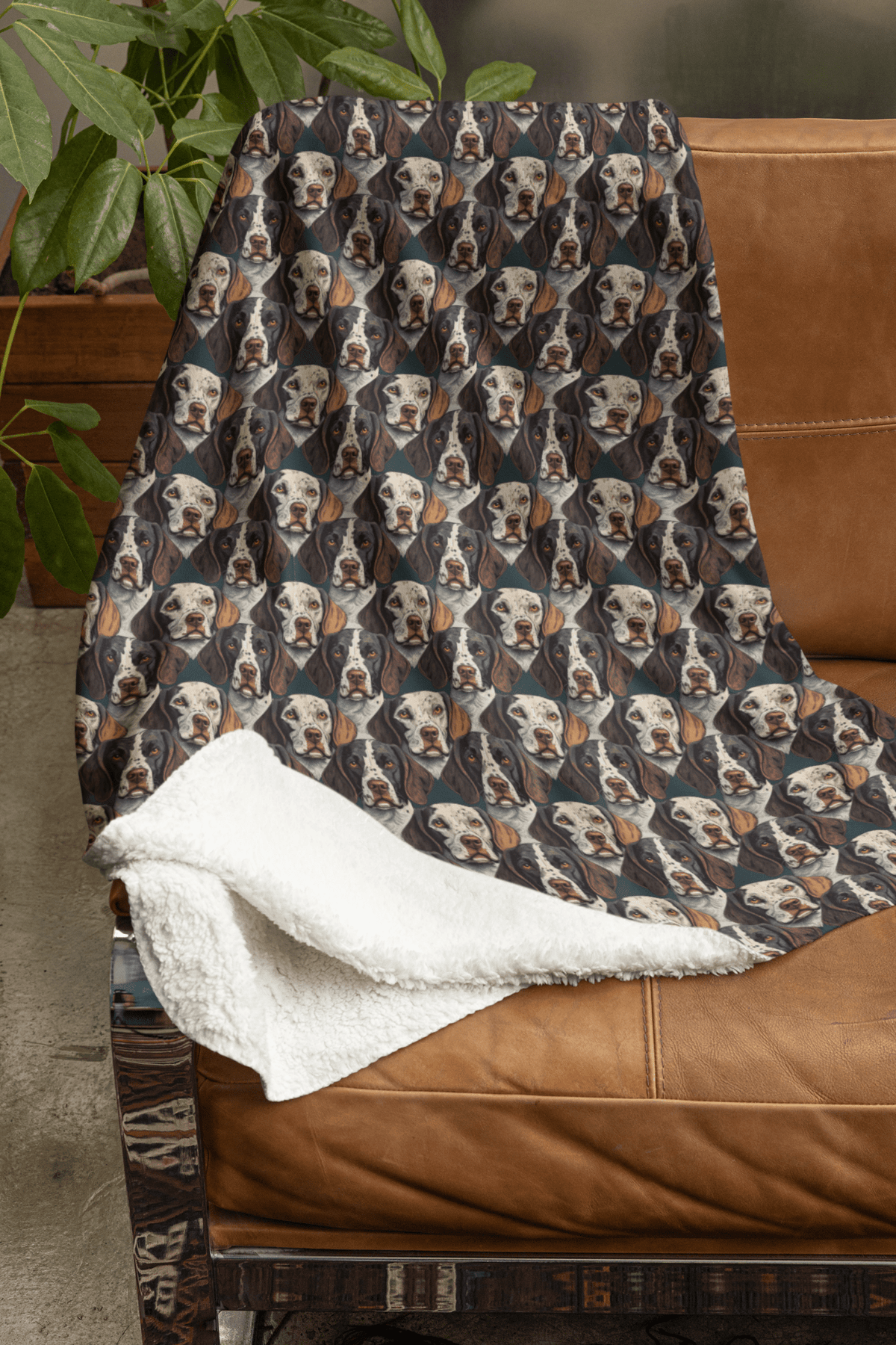 The Pointer's Path Sherpa Blanket