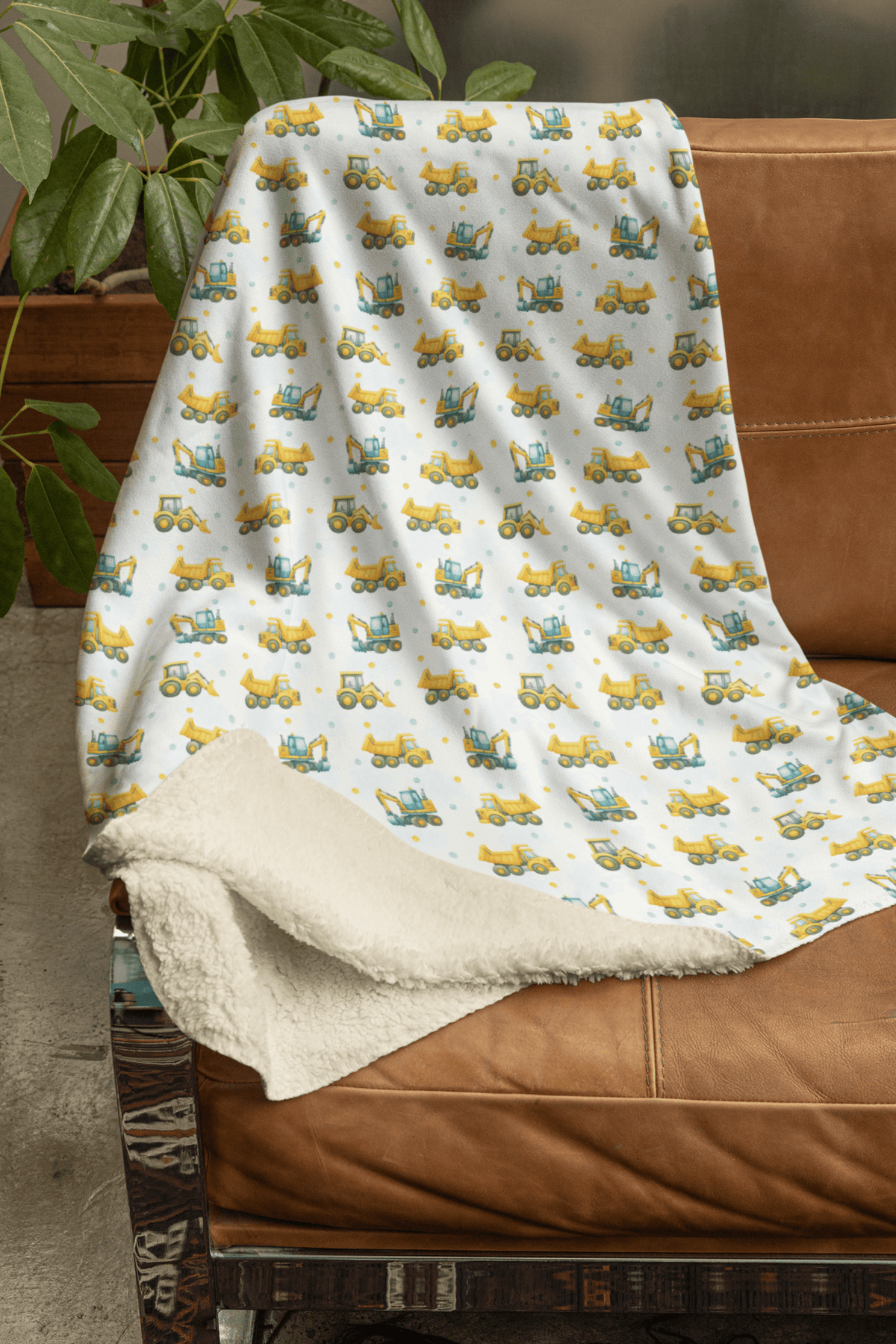 Under Construction Sherpa Blanket