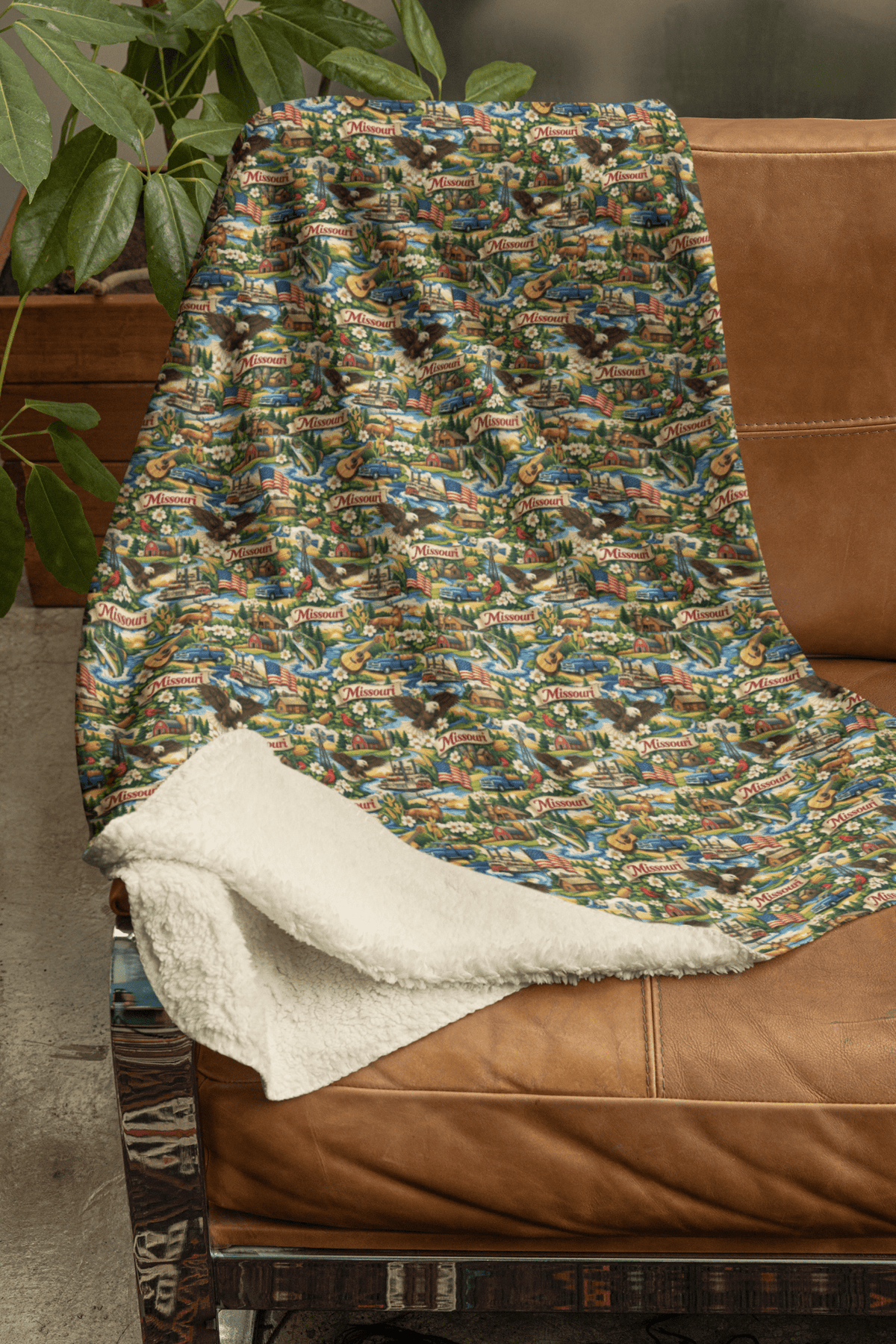 Missouri Gateway Heritage Sherpa Blanket