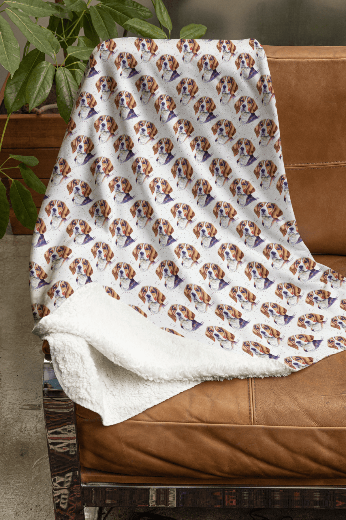 Beagle Bounce Sherpa Blanket