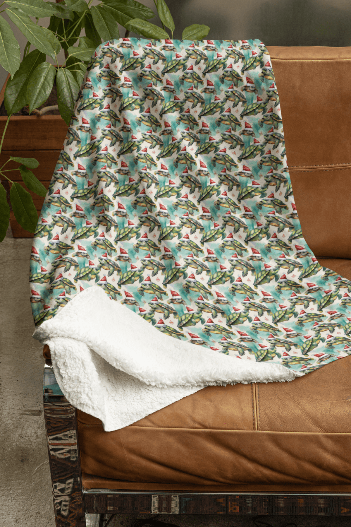 Shell-abrate The Holidays Sherpa Blanket