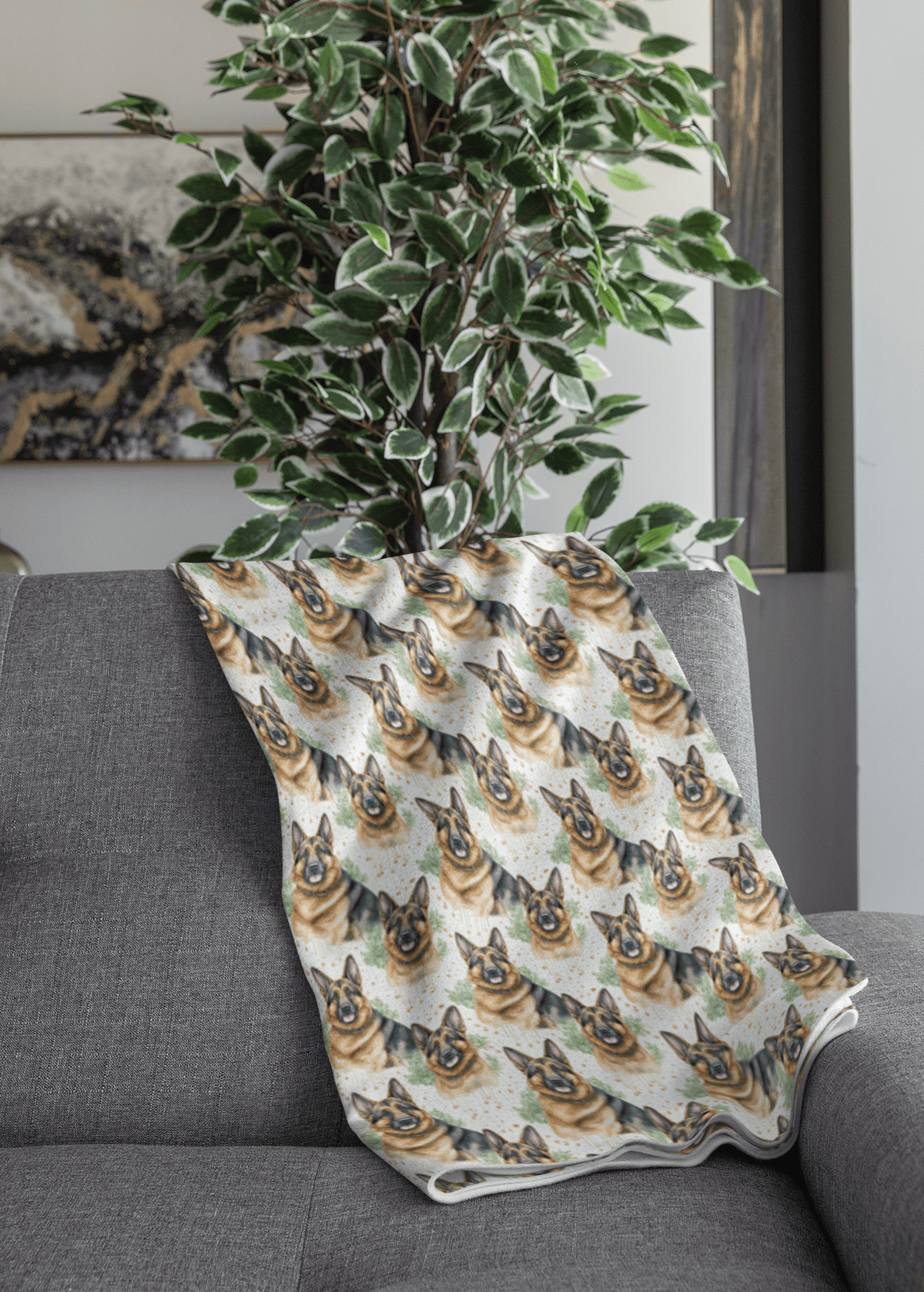 Do You Speak German Shepherd? Sherpa Blanket