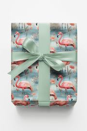Safari Stroll: Flamingo Wrapping Paper