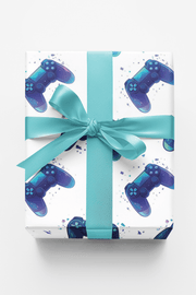 Pixel Control Flow Wrapping Paper