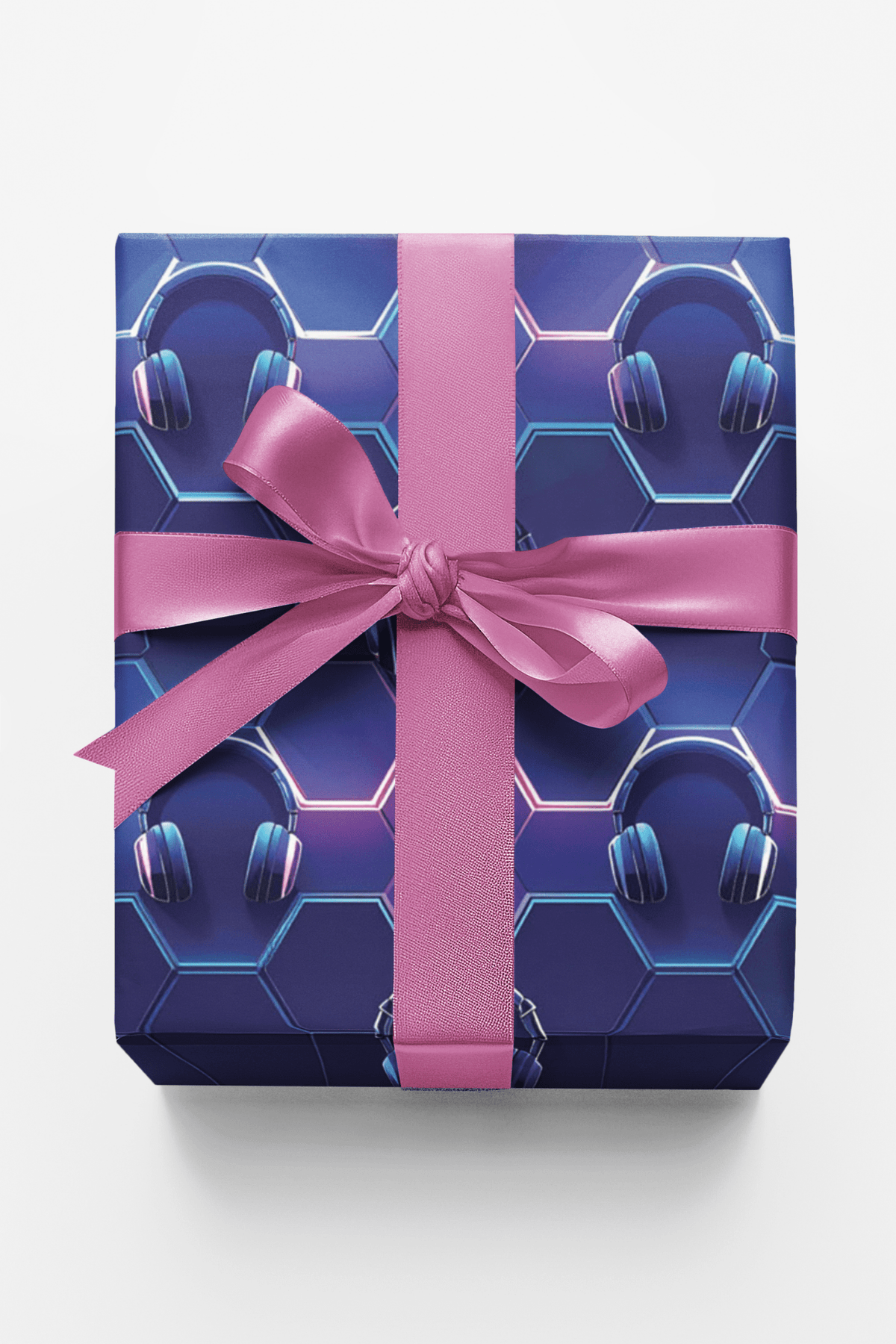 Sleek Neon Gaming Wrapping Paper