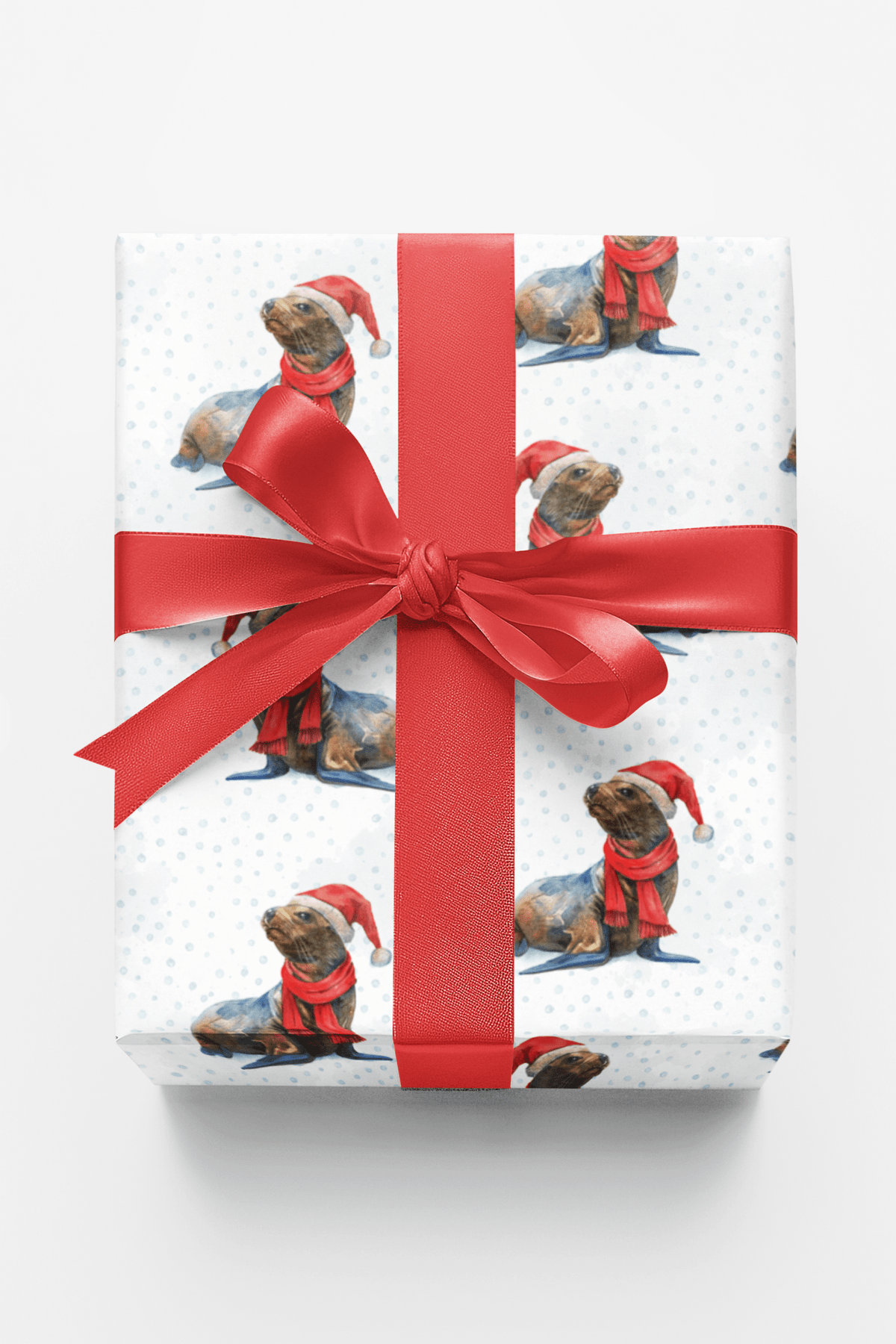 Santa’s Splashing Helper Wrapping Paper
