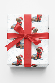 Santa’s Splashing Helper Wrapping Paper