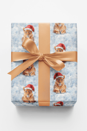 Wintertime Lioness Wrapping Paper