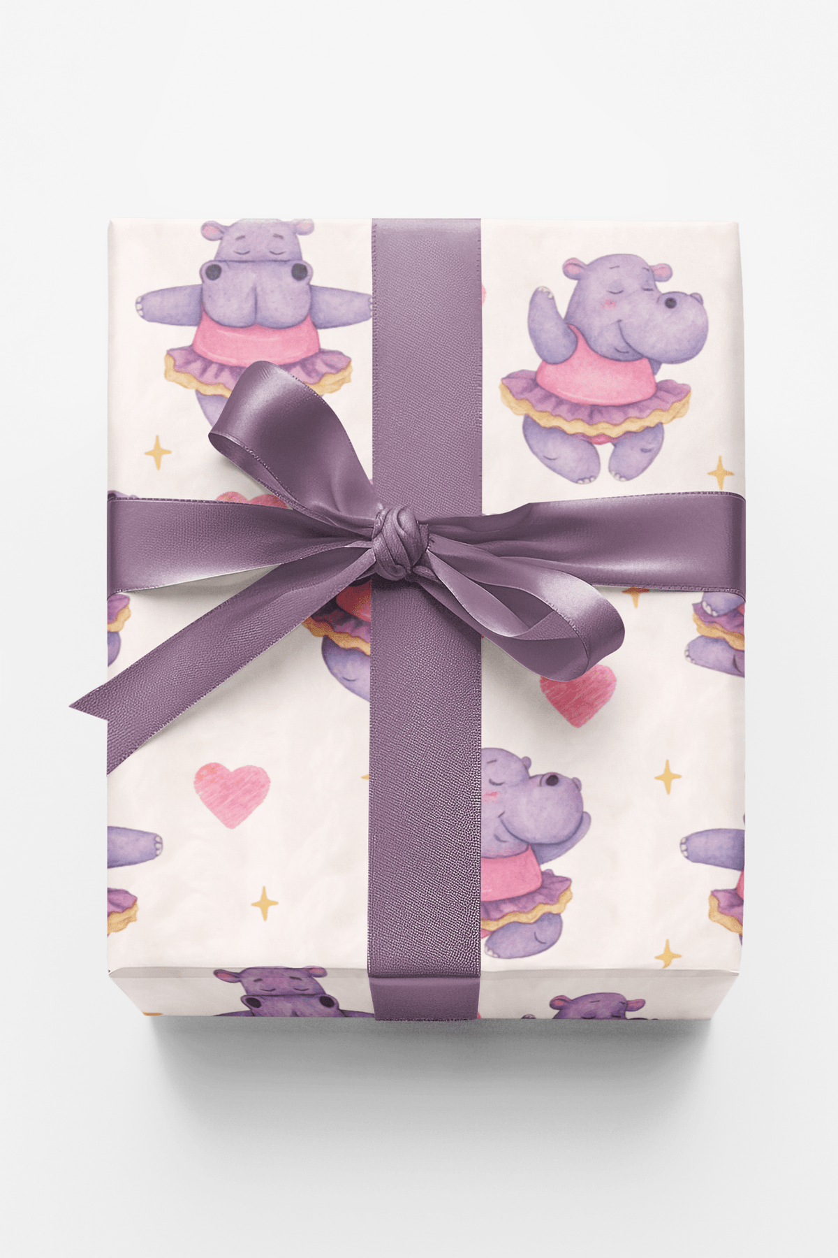 Hippo Pirouettec Wrapping Paper