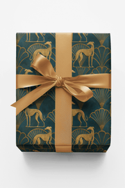 Greyhound Gatsby Wrapping Paper