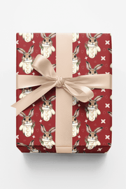 Winter Mitten Bunny Wrapping Paper | Michelle Gilsey | Artist Corner