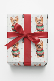 Yorkie Holiday Sweaters Wrapping Paper