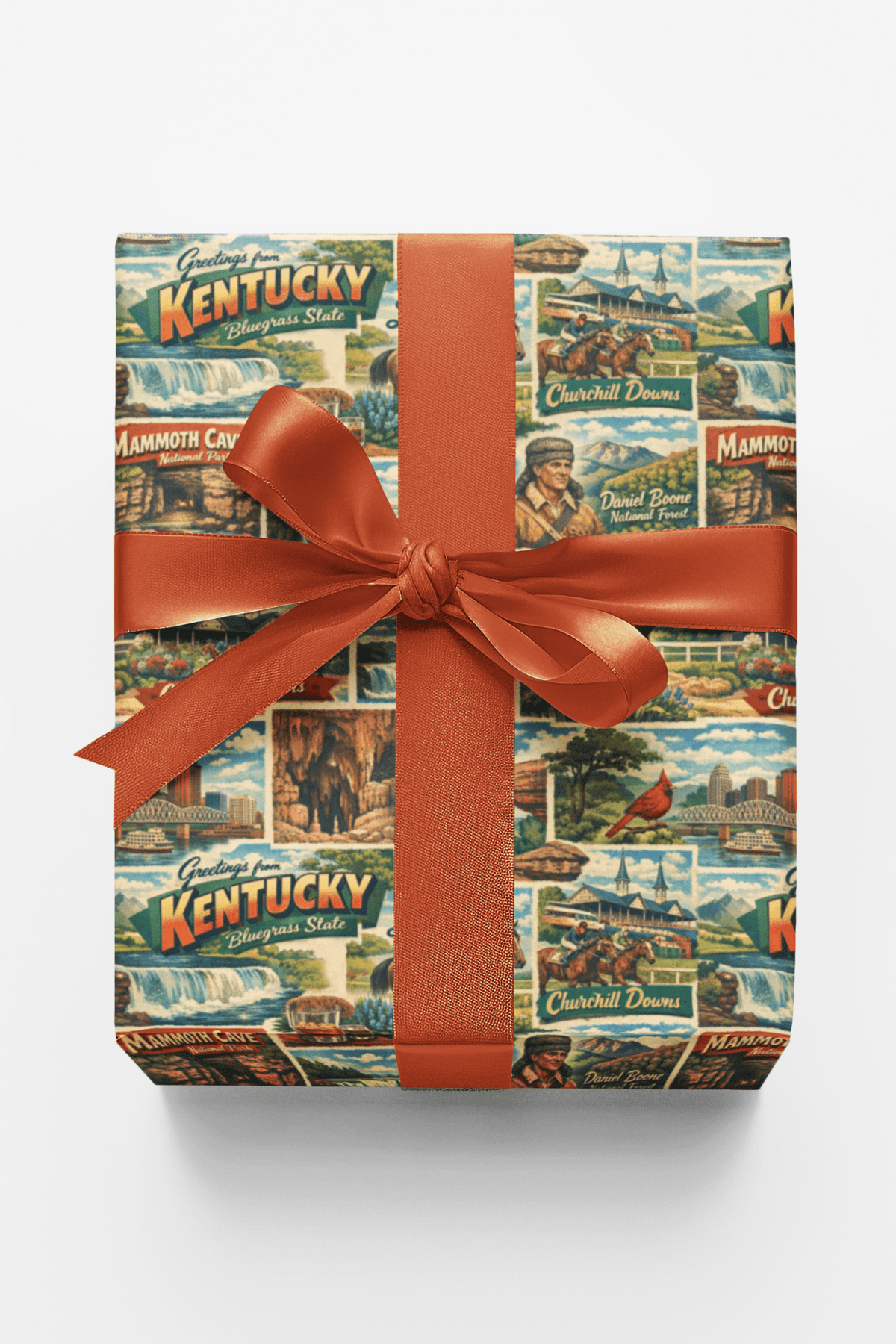 Kentucky Postcard Memories Wrapping Paper
