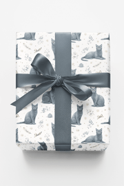 Russian Blue Calm Wrapping Paper