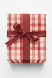 Gingham Gala Classic Red Wrapping Paper
