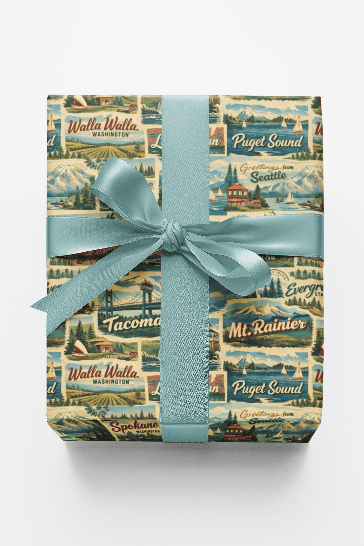 Washington Postcard Memories Wrapping Paper