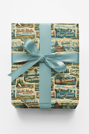 Washington Postcard Memories Wrapping Paper