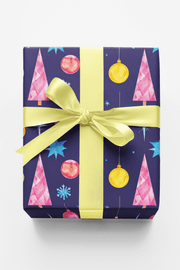 Space Age Christmas Wrapping Paper