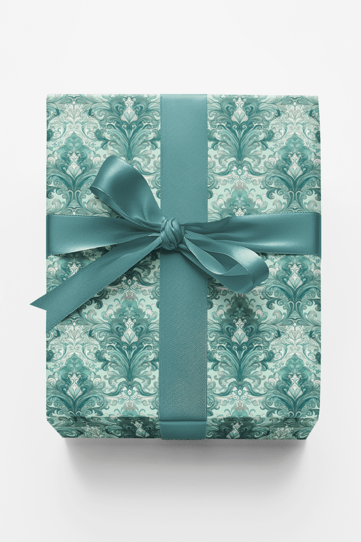 Pastel Baroque: Seafoam Wrapping Paper