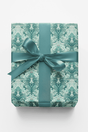 Pastel Baroque: Seafoam Wrapping Paper