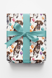 Pointer Birthday Balloons Wrapping Paper
