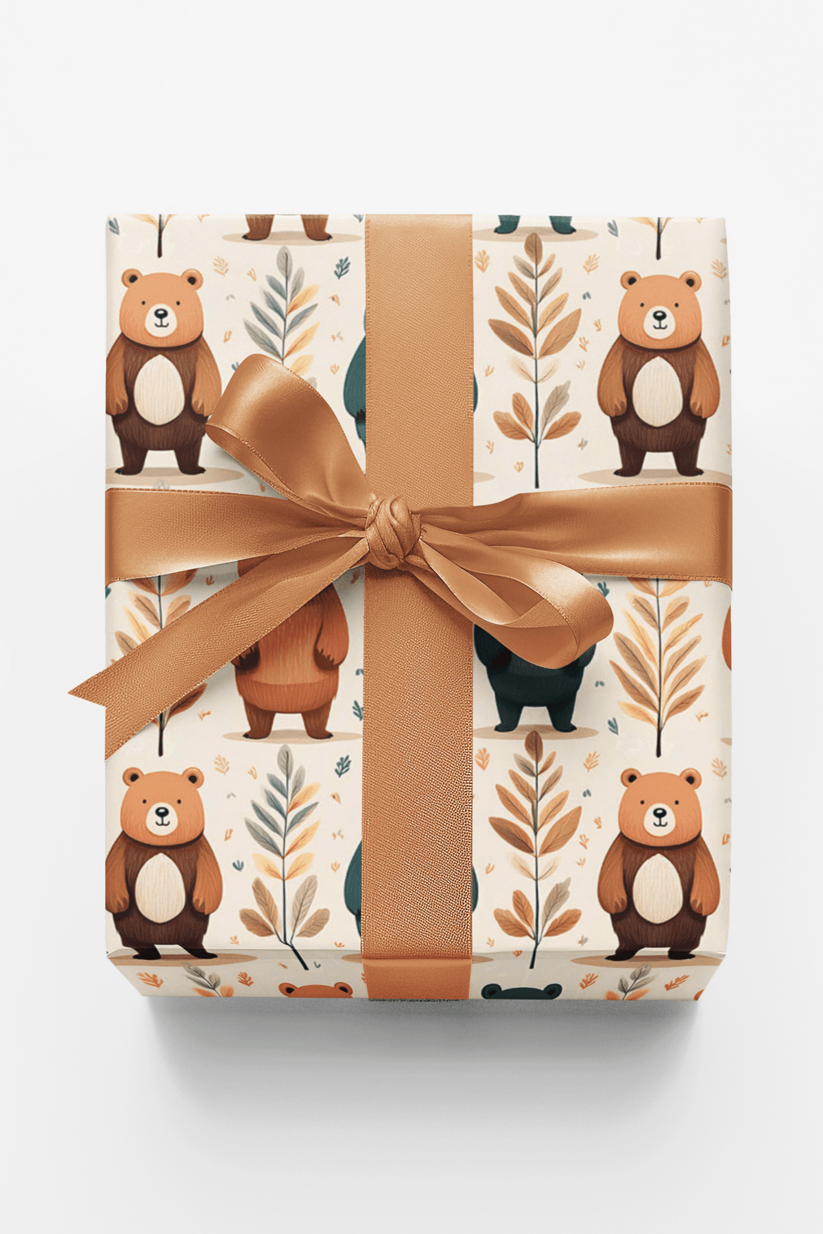 Bear & Leaf Harmony Wrapping Paper