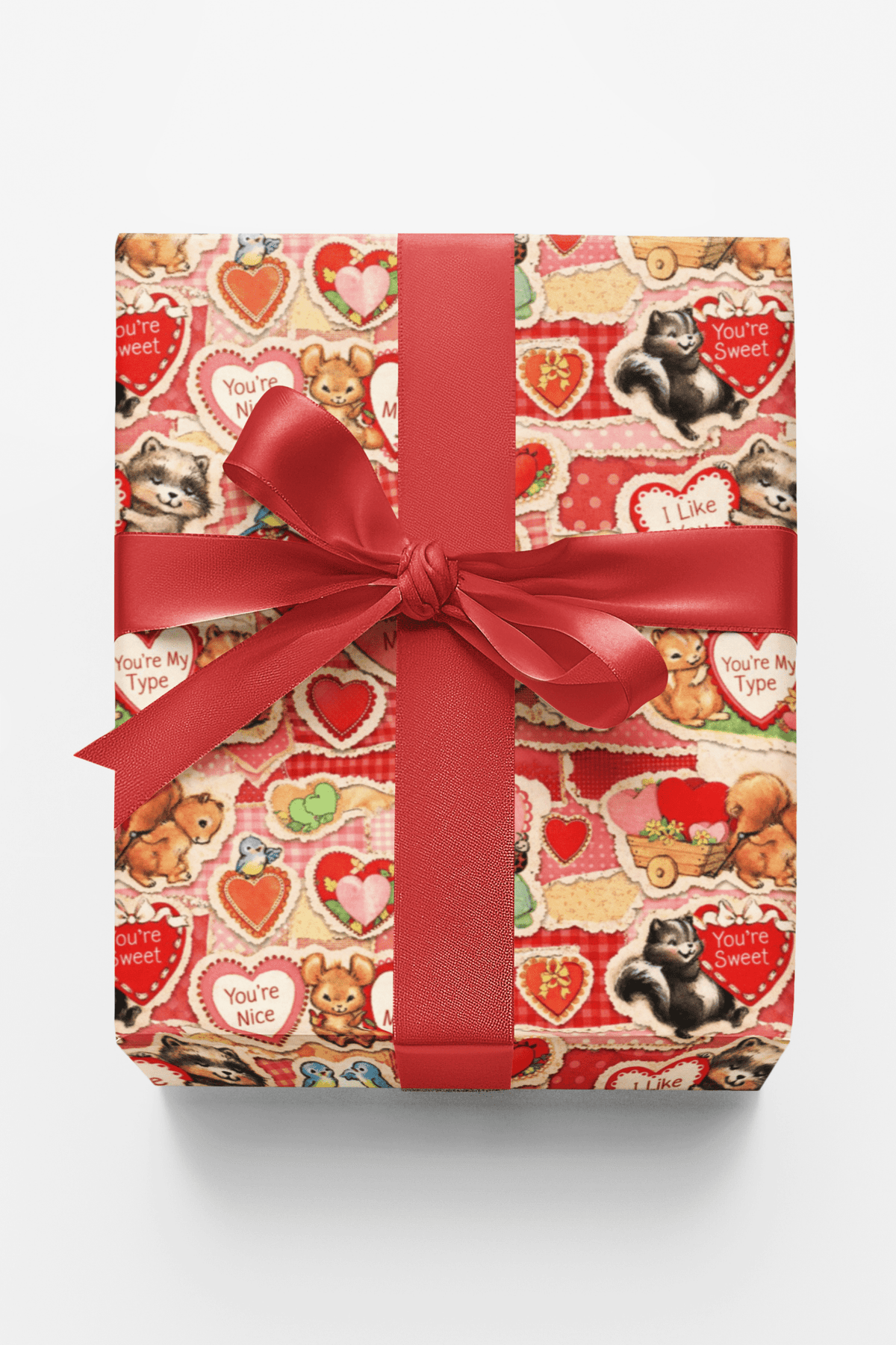 Vintage Valentine Collage Wrapping Paper