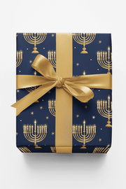 Menorah Glow Wrapping Paper