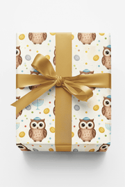 Owls Celebrate Hanukkah Wrapping Paper